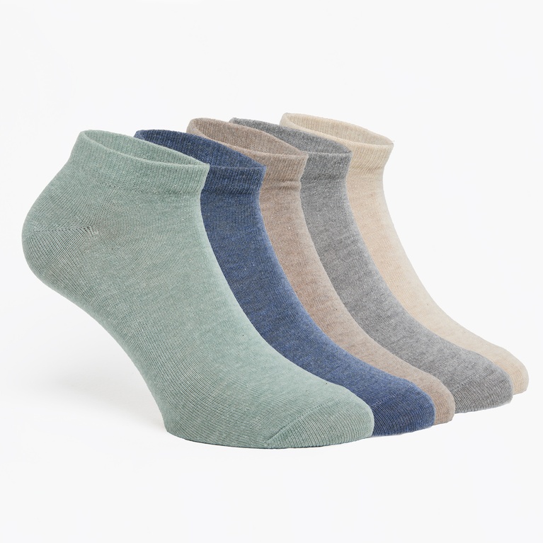 Sneakersocken 5er-Pack "Coloured lowcut"